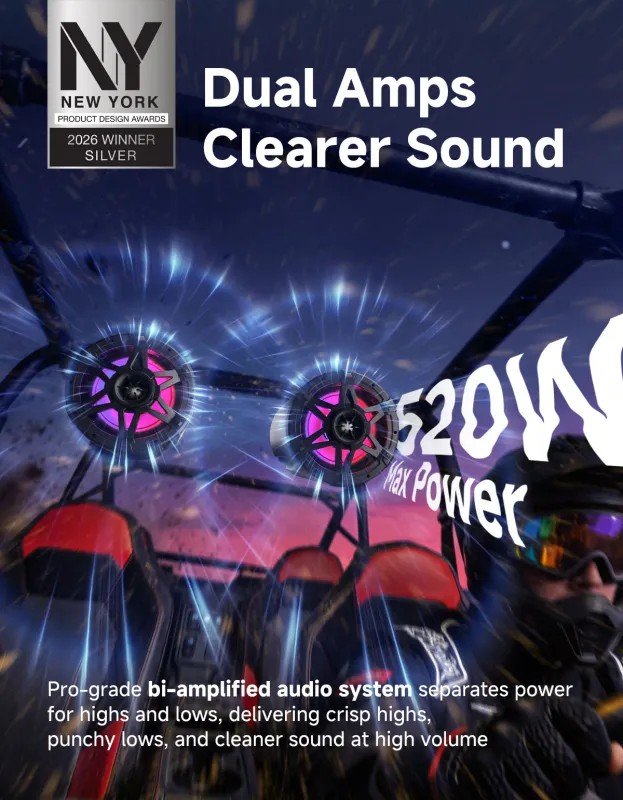 KEMIMOTO KP6 Tower Speakers Win Silver at the 2026 NY Product Design Awards, Redefining Outdoor Audio for Powersports and Marine Adventures