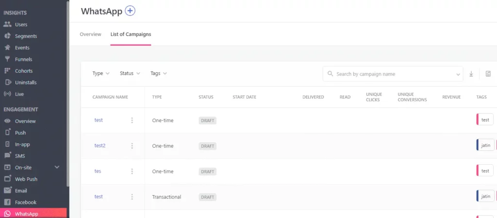 webengage bulk whatsapp marketing software