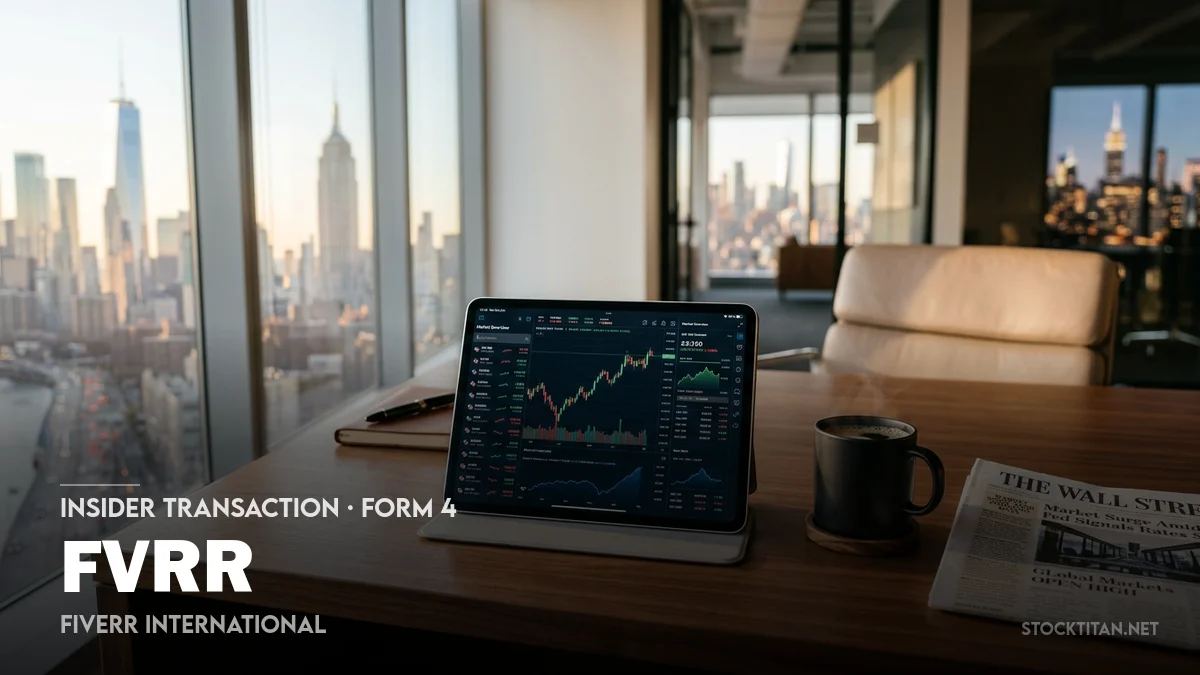 Fiverr (FVRR) director sells 4,982 shares in planned trade