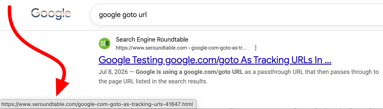 Google Search Normal Urls