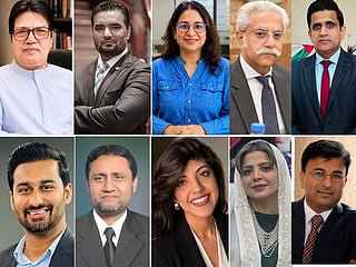 (Clockwise from top left) Mehmood Qureshi, Mohammed Kalim, Yasmeen Kanwal, Imran Maqbool, Omar Farooq, Iftikhar Hamdani, Dr Noorul Sabah, Anum Mazhar; Shafiqur Rehman and Muhammed Usman Amjad.