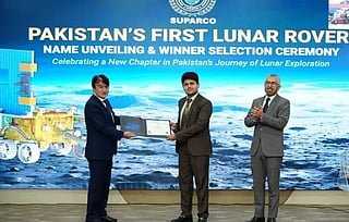 Tayyab Karim, a 17-year-old from Bahawalnagar, was named as the winner for proposing the name ‘Jinnah-1’ for Pakistan’s first lunar rover.