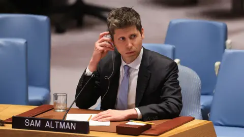Reuters OpenAI chief executive Sam Altman addresses the United Nations Security Council during a session on Artificial Intelligence, at UN Headquarters on 23rd September