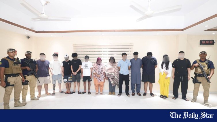 No passports found on foreigners arrested in Chattogram last night over alleged online scams