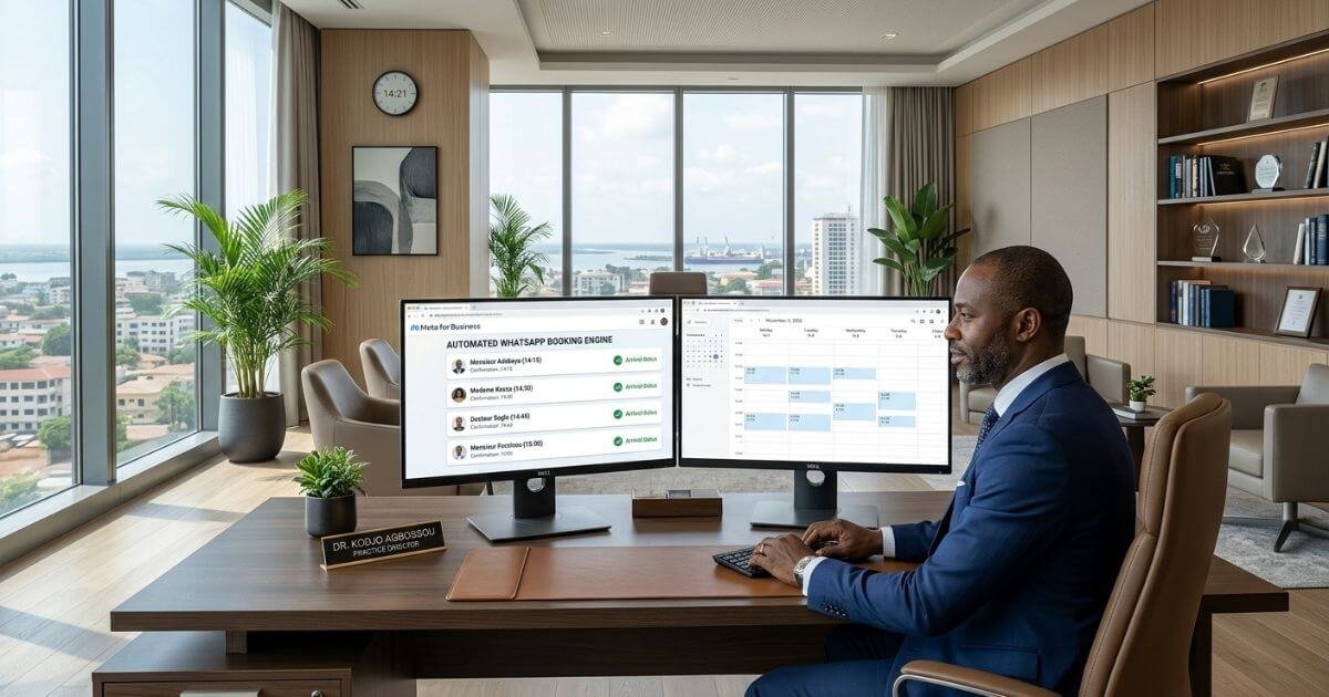 Intelligent WhatsApp reminders dashboard eliminating client no-shows in Cotonou - Intelligent WhatsApp reminders